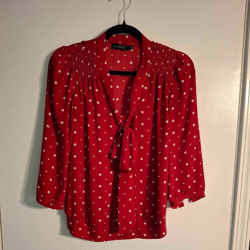 Polka dot blouse